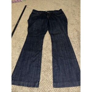 Levi's 542 Flare Jeans Women's 18 M *38x34* Dark Blue Denim Boho Hippie